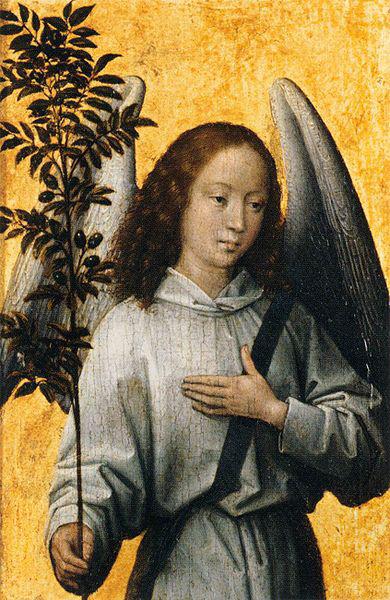 Hans Memling Angel with an olive branch